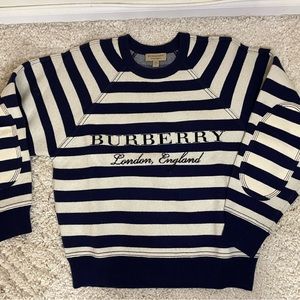 Burberry navy striped sweater